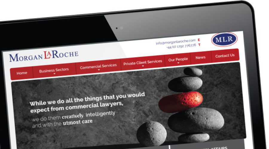 Solicitors website design for Large Solicitors in Swansea