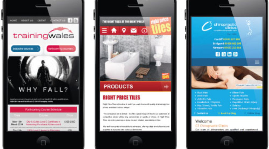 Mobile friendly websites designed for phones and tablets