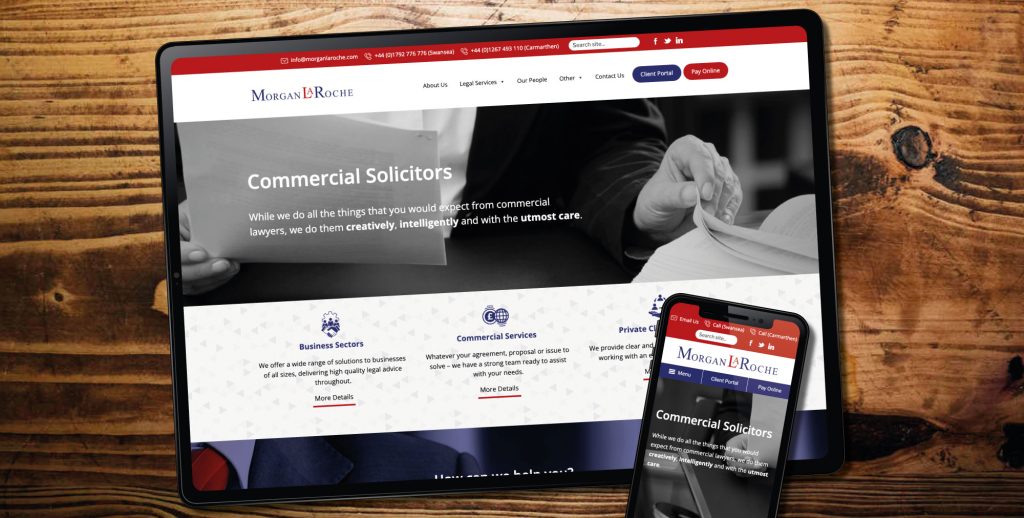 Web designers for Swansea based Solicitors