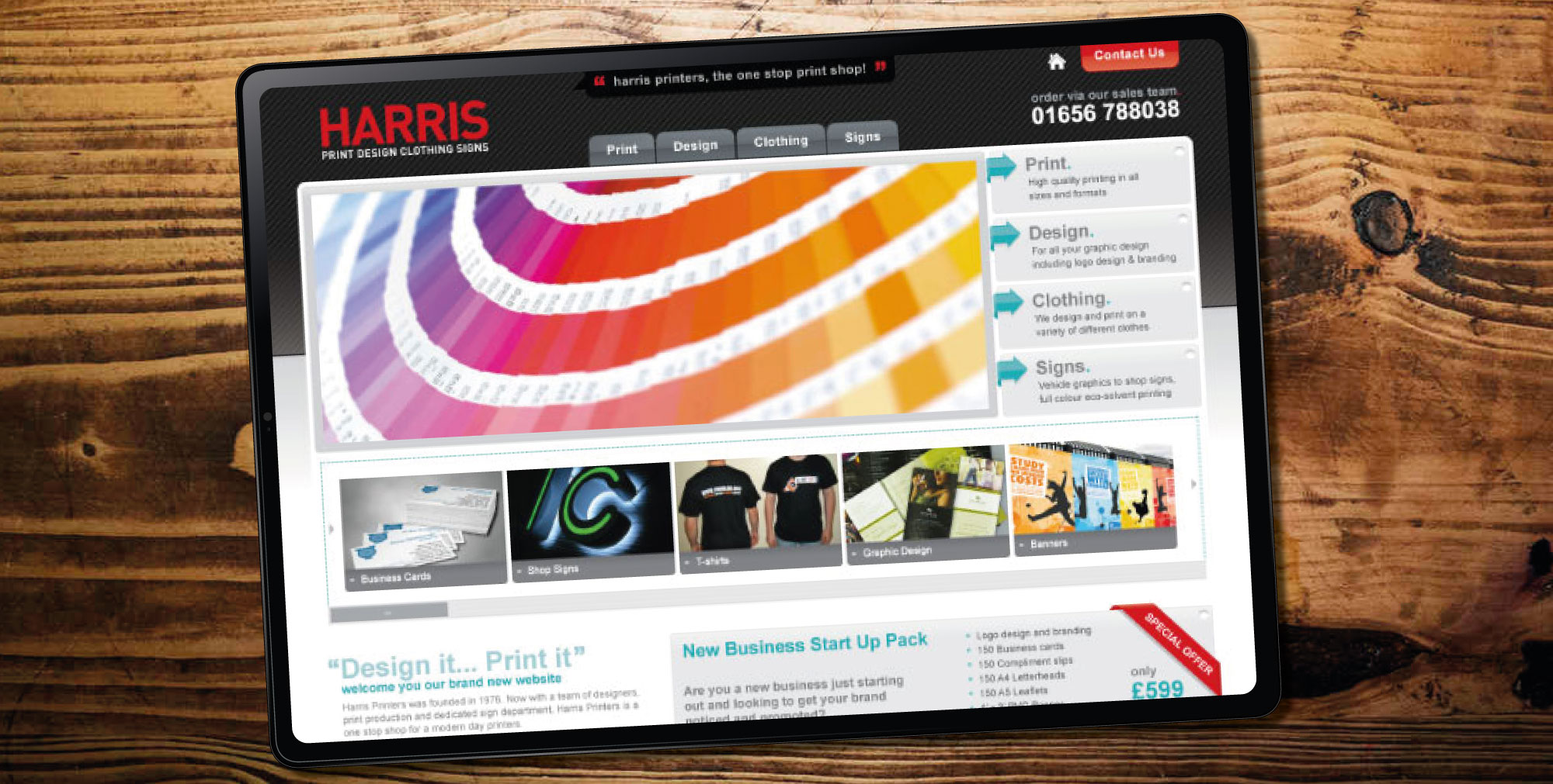 Harris Printers - Creative web design studio