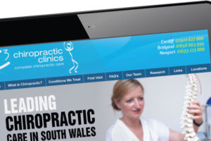 Website Launched for local chiropractor in Cardiff and Bridgend