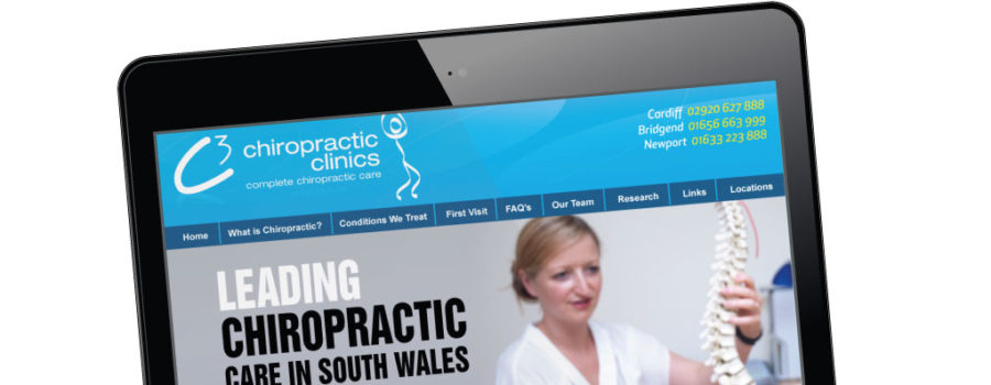Website Launched for local chiropractor in Cardiff and Bridgend
